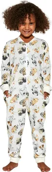 Dívčí pyžamo Cornette Dogs 2 384/146 Ecru