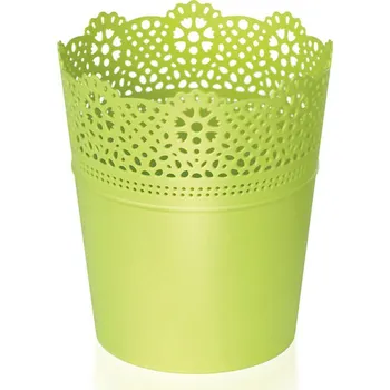Květináč s krajkou - TULIP limetka 18 cm