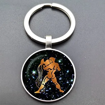Klíčenka znamení zvěrokruhu - vodnář (2) (Přívěšek na klíče znamení zvěrokruhu - vodnář)