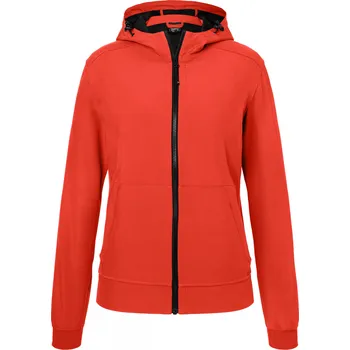 Dámská softshellová bunda JAMES NICHOLSON JN1145 FLAME/BLACK M