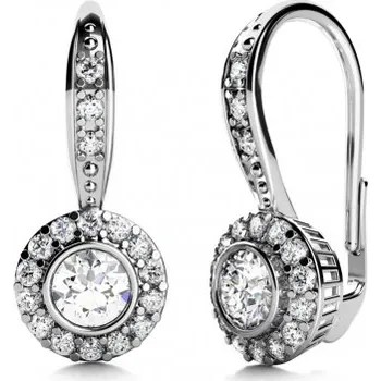 Šperk Couple, Luxusní náušnice Samantha II, bílé zlato a zirkony, 585-45-3-5043.1B00.0.00.001.08