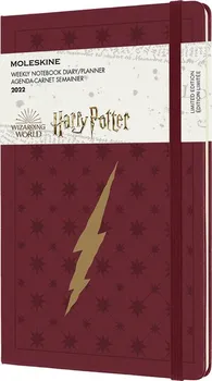 Diář Moleskine Harry Potter L týdenní 2022 vínový