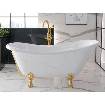 Vana Besco Otylia volně stojící vana, zlaté nohy Délka vany: 160cm