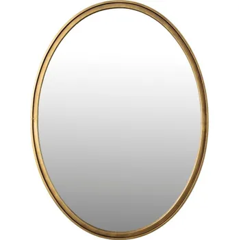 Zrcadlo White Label Mosazné oválné závěsné zrcadlo WLL Matz M