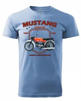 Pánské tričko Striker Jawa Mustang modré 3XL