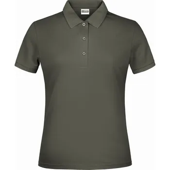 Dámské tričko Dámské triko s límečkem classic JAMES NICHOLSON JN791 DARK GREY XS