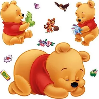 Samolepící dekorace Medvídek PÚ - 3x medvídek, samolepka na zeď