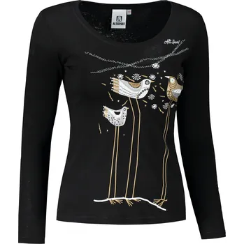 Dámské tričko Dámské triko s dlouhým rukávem ALTISPORT CARRYOVER ALW043169 ČERNOZLATÁ L