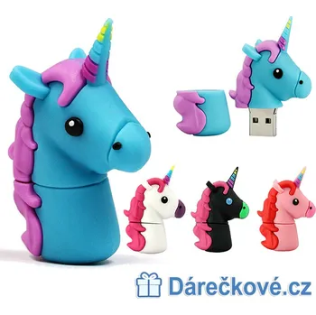 USB flash disk USB flash disk Jednorožeč (4GB – 64GB), Barva bílá, Kapacita 32 GB