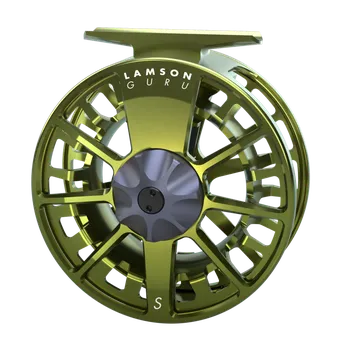 Rybářský naviják WATERWORKS LAMSON Muškařský naviják GURU, Olive Green - aftma 8/9/10