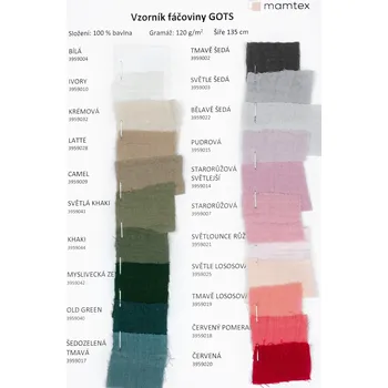 Vzorník bio fáčovina