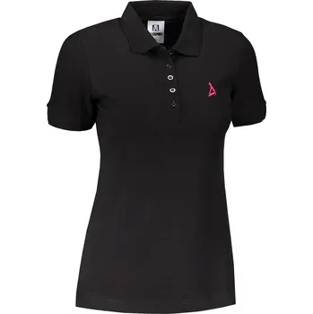 Dámské tričko Dámské premium triko s límečkem ALTISPORT ALW002210 ČERNORŮŽOVÁ S