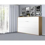 Nabytekmorava Sklápěcí postel VS1056, 200x120cm barva lamina: buk / bílé dveře, varianta dveří: lesklé