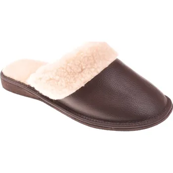 Dámské pantofle Dámské Kožené ručně vyrobené Pantofle GEPARD | hnědé | 351EL32 Velikost: 37