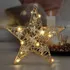 Vánoční osvětlení Solight 1v240 Glitter hvězda 14 LED teplá bílá