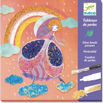 kreativní sada Djeco Korálkové obrázky 21,5 x 21,5 cm wonderland