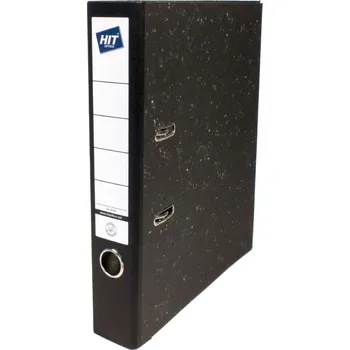HIT OFFICE Pořadač pákový KV5R Classic, A4, hřbet 50 mm - černý mramor