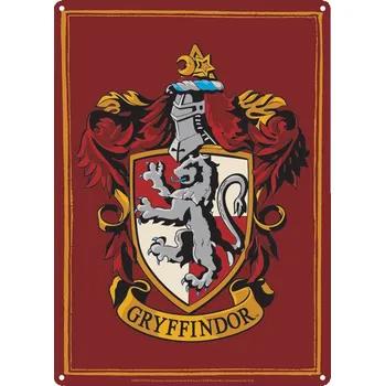 Plechová cedule Harry Potter - Plechová cedule Nebelvír (Gryffindor) 21x15 cm