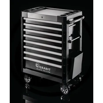 Skříňka na nářadí Dílenský vozík s nářadím 215 ks DYNAMIC Heavy Granit BLACK EDITION pojízdný 6 zásuvek