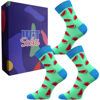 Pánské ponožky Dárkový set - Meloun - velikost 39-42 (Velikost 39-42)