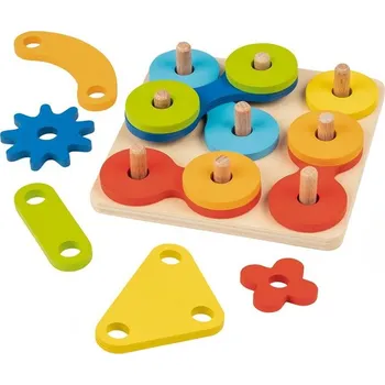 Skládačka - Nasunovací hra s různými tvary (Goki) + doprava zdarma