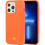 Goospery lesklý kryt z měkkého plastu pro iPhone 13 Pro - neonově oranžový