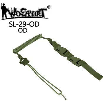 Airsoft Wosport Pojistné lanko SL29 na pistoli - zelené