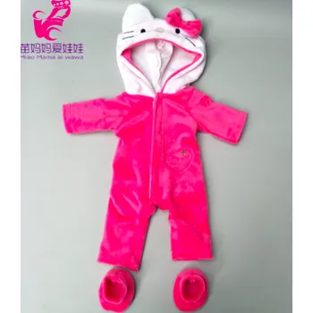 Zvířecí overaly pro American girl a Baby Born 43-45 cm Druhy: Hello Kitty tm. růžová