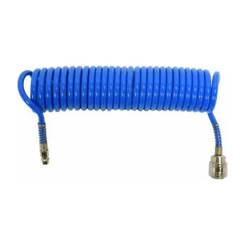 Příslušenství ke kompresoru Hadice vzduchová spirálová PU 5,5x8mm 5m, kroucená hadice ke kompresor