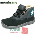 FARE BARE DĚTSKÉ ZIMNÍ NEPROMOKAVÉ B5443261, B5543261 modrošedé s gumičkou s membránou Velikost EU: 23, vnitřní délka: 152, vnitřní šířka: 65