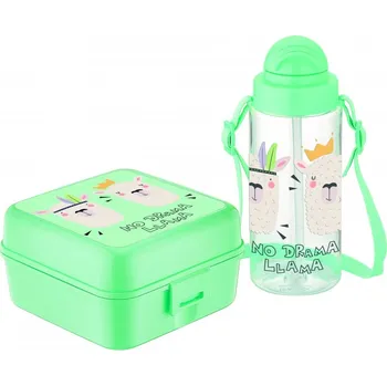 Dětský svačinový set, No Drama Llama, 2ks