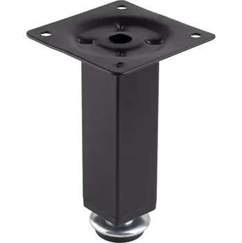 Strong Nábytková nožka hranatá s rektifikací 25 x 150 černá