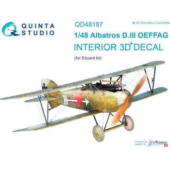 Plastikový model 1/48 Albatros D.III OEFFAG 3D-Print&col. Interior