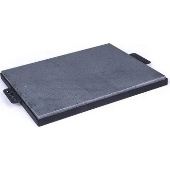 Příslušenství pro gril Grilovací lávový kámen 50x40x3cm v ocelovém rámu (Grilovací lávový kámen 50x40x3cm (původ: Itálie) + ocelový rám s úchopy)