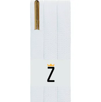 Tkaničky do bot Ploché tkaničky do bot - bílá, zlaté koncovky Délka: 160