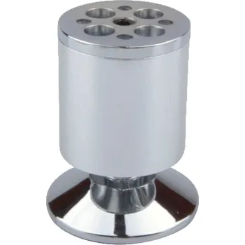 Nábytkové kování Strong Nábytková nožka kulatá s rektifikací 50 x 80 chrom matný