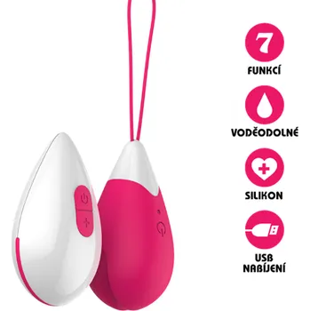 VšeNaSex.cz Bezdrátové vibrační vajíčko USB Wireless Jump Egg růžové