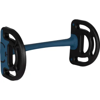 Vybavení pro koně ACAVALLO Udidlo déčkové nelomené Sensitive Bit Acavallo, 12 mm, black/blue 14,5 cm