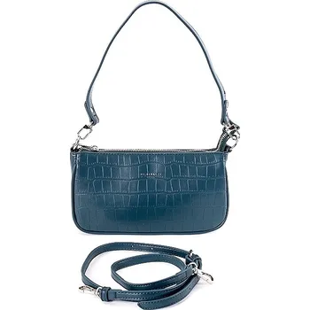 Dámská malá kabelka na rameno či crossbody David Jones CM6256A paví modrá | KabelkyproVas.cz