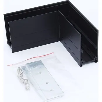 Stavební profil DomenoLED Spojka rohová pro plochý magnetický profil LL-20B ZJ 90