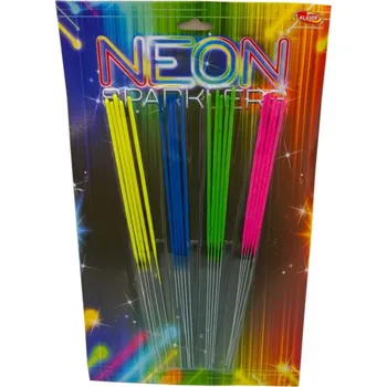 Prskavka Klásek Pyrotechnics Neonové prskavky 28 cm 20 ks