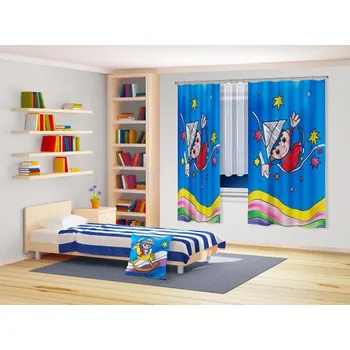 Dekorativní polštářek Závěs Večerníček klouzačka - 180 x 140 cm