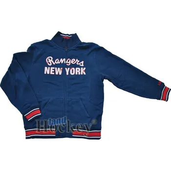 Pánská mikina Mikina CCM Team Classic Sweater Knit Track Jacket NYR J6051 Barva: Navy, Velikost: XL