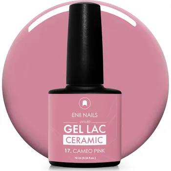 Lak na nehty ENII NAILS Gel lak Ceramic 17 Cameo Pink - gelový lak bez HEMA, 10 ml
