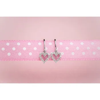 Náušnice Couple, Dětské náušničky Sweetie, bílé zlato a zirkony, 6680356-0-0-1