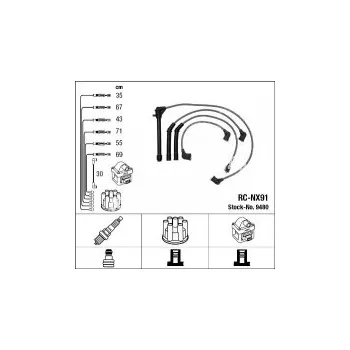 Zapalovací kabel Sada kabelů pro zapalování NGK RC-NX91 - NISSAN