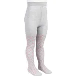 Dětské bavlněné punčocháče s květinovým motivem šedé Velikost: 122/128