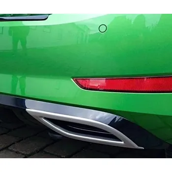 Koncovka výfuku Milotec Sportovní imitace výfuku Škoda Fabia III Monte Carlo (2018 - 2022) - provedení ALU-BRUSH -