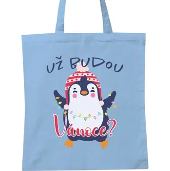 Nákupní taška unisex s potiskem Už budou Vánoce