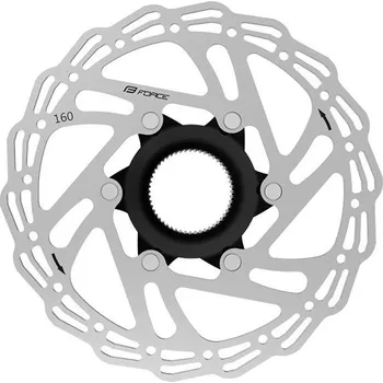 Brzda na kolo Force kotouč brzdový CENTER LOCK 160 mm (stříbrná)